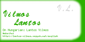 vilmos lantos business card